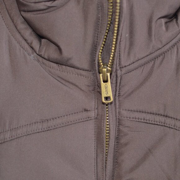 Chaps Quilted Vest Brown - Womens Size Large - Picture 4 of 4